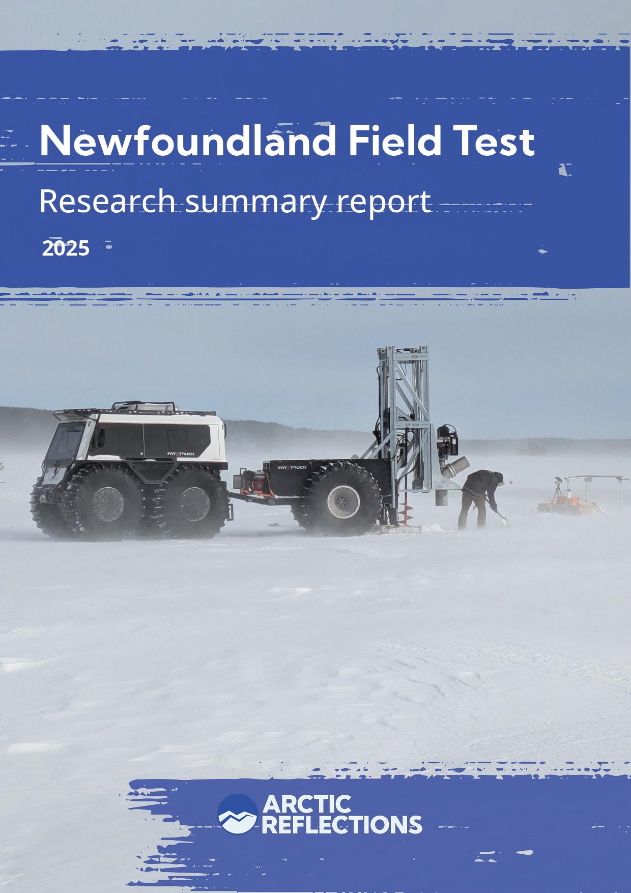 Now available: Research Summary Report from the Newfoundland field test 2025
